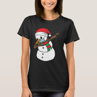 Camiseta Dabbing Snowman Mask Xmas Dab Christmas Santa