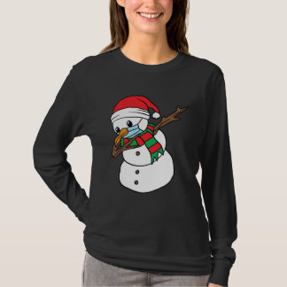 Camiseta Dabbing Snowman Mask Xmas Dab Christmas Santa