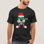 Camiseta Dabbing Soccer Ball Santa Hat Sunglass Christma<br><div class="desc">Dabbing Soccer Ball Santa Hábitos</div>