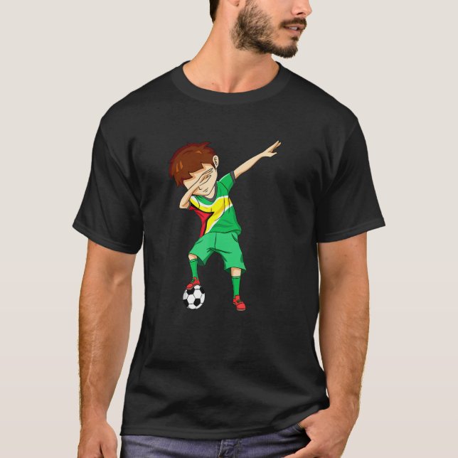 Camiseta Dabbing Soccer Boy Guiana Guiana Guiana (Frente)