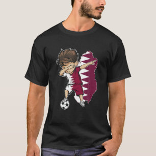 Camiseta Dabbing Soccer Boy Qatar Jersey - Sinalizador do M