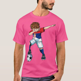 Camiseta Dabbing Soccer Boy Sérvia - Presente de futebol sé