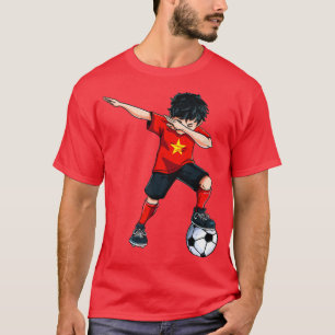 Camiseta Dabbing Soccer Boy Vietnam Gif de futebol vietnami