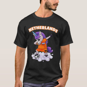 Camiseta Dabbing Soccer Unicorn Netherlands Jersey - Holand