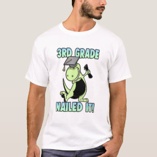 Camiseta Dabbing T-Rex Dinossaur 3º Grau Nails