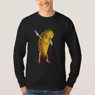 Camiseta Dabbing Taco Cinco De Mayo Boys Men Comida mexican