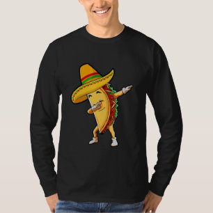 Camiseta Dabbing Taco Cinco De Mayo Boys Men Comida mexican