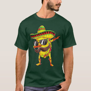 Camiseta Dabbing Taco Cinco De Mayo Boys Men Comida Mexican
