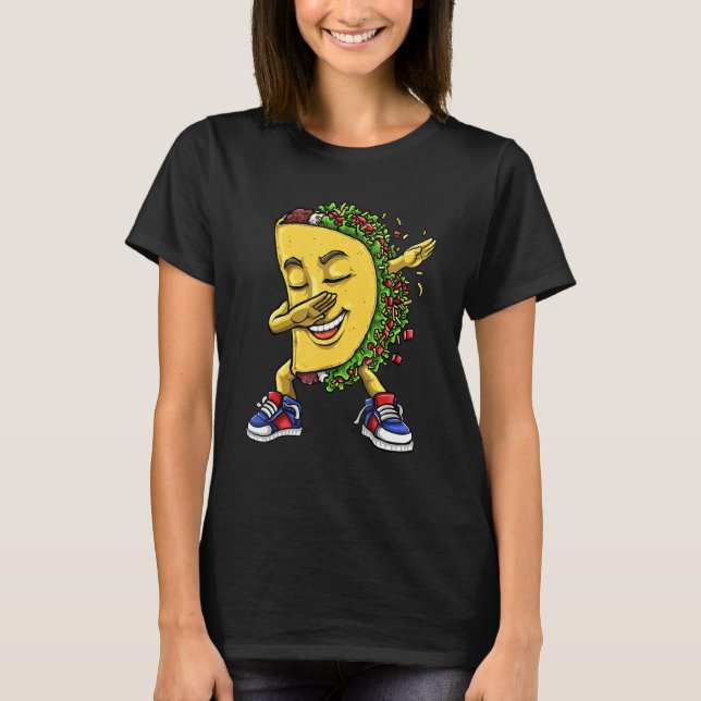 Camiseta Dabbing Taco Cinco De Mayo Comida mexicana (Frente)