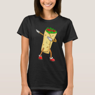 Camiseta Dabbing Taco Cinco De Mayo Engraçado Comida mexica