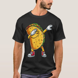 Camiseta Dabbing Taco Cinco De Mayo Engraçado Comidas mexic