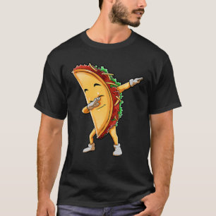 Camiseta Dabbing Taco Cinco De Mayo Engraçado Garotos Mexi