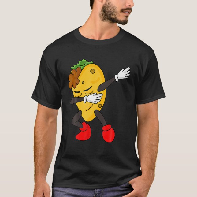 Camiseta Dabbing Taco - Engraçado Taco Lover Gift (Frente)
