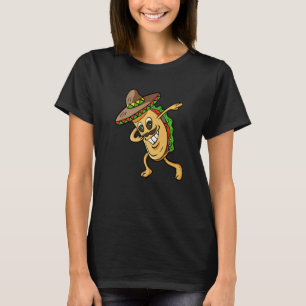 Camiseta Dabbing Taco Funny Boys Meninas Mulheres Mexicanas