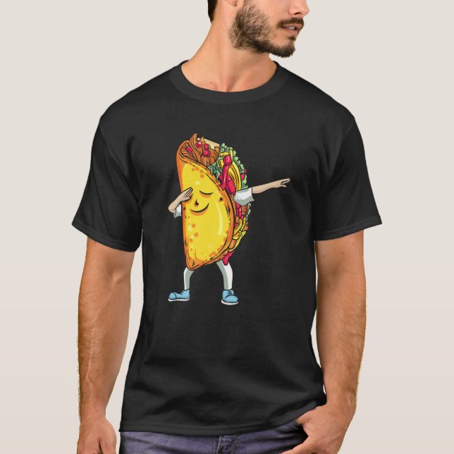 Camiseta Dabbing Taco Funny Cinco De Mayo Comida mexicana (Frente)