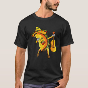 Camiseta Dabbing Taco Guitar Comida Mexicana Guitarrista Ci