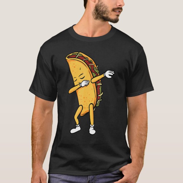 Camiseta Dabbing Taco Mexicano Comida Cinco De Mayo (Frente)