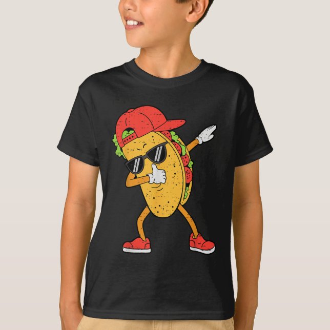 Camiseta Dabbing Tacos Dab Cinco De Mayo Mexicanos Toddl (Frente)