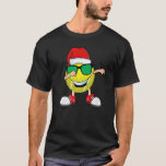 Camiseta Dabbing Tênis Ball Santa Hat Sunglass Christma<br><div class="desc">Dabbing Tênis Ball Santa Hat Óculos de sol Natal</div>