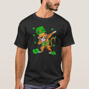 Camiseta Dabbing Tiger Dia de São Patrício Gifes