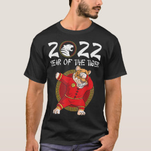 Camiseta Dabbing Tigre Ano do Tigre Feliz Ano Novo Chinês