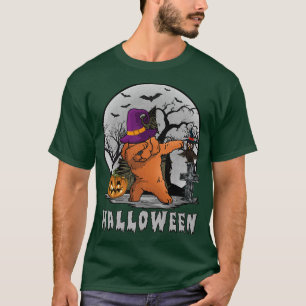 Camiseta Dabbing Toy Poodle Dog Witat Hat Engraçado Dog Hal