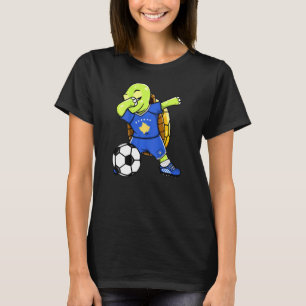 Camiseta Dabbing Turtle Kosovo Soccer Fans Jersey Kosovar F