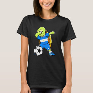 Camiseta Dabbing Turtle Nicarágua Soccer Fans Jersey Flag F