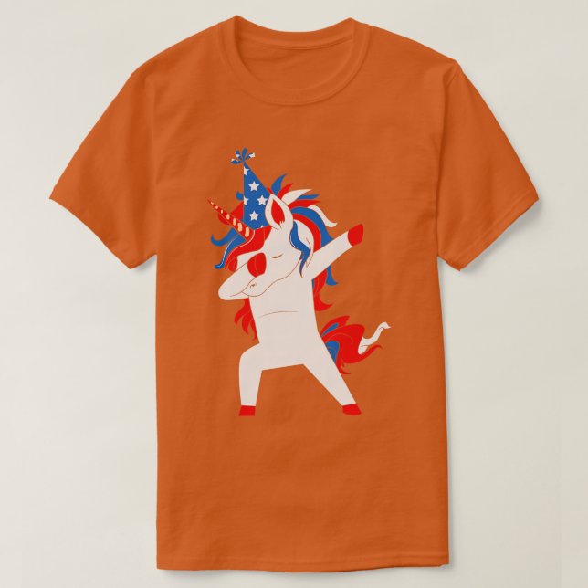 Camiseta Dabbing Uncle Sam  4th of July (Frente do Design)