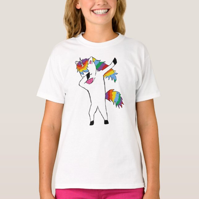 Camiseta Dabbing Unicorn (Frente)