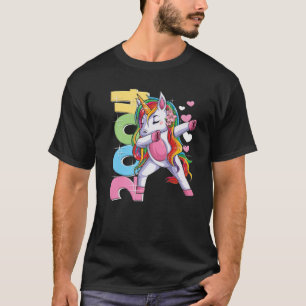 Camiseta Dabbing Unicorn 18º Birthday Girl 18 Anos 2004