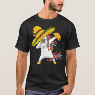 Camiseta Dabbing Unicorn 5 Cinco De Mayo 2022 Kid Girl Wome