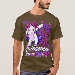 Camiseta Dabbing Unicorn, 9 anos, dá 9 anos de bebedeira