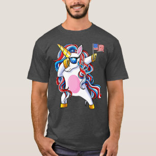 Camiseta Dabbing Unicorn American Dab Unicorn 4th of July G