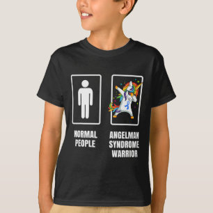 Camiseta Dabbing Unicorn Angelman Syndrome Warrior Survivor