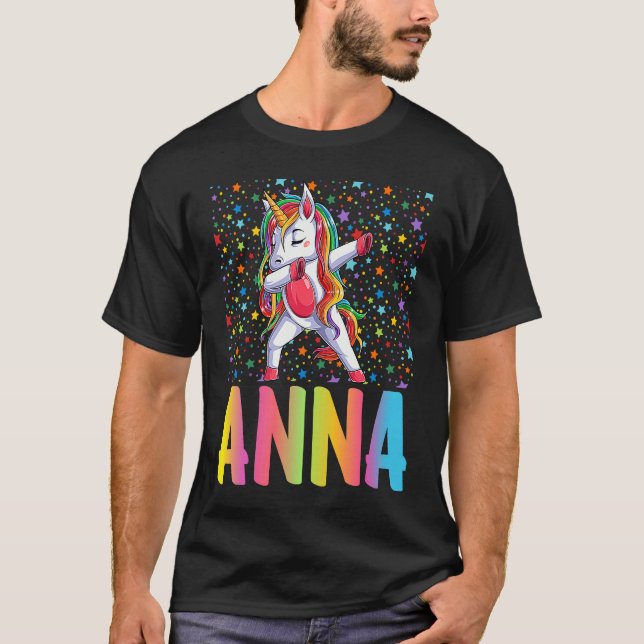 Camiseta Dabbing Unicorn Anna (Frente)