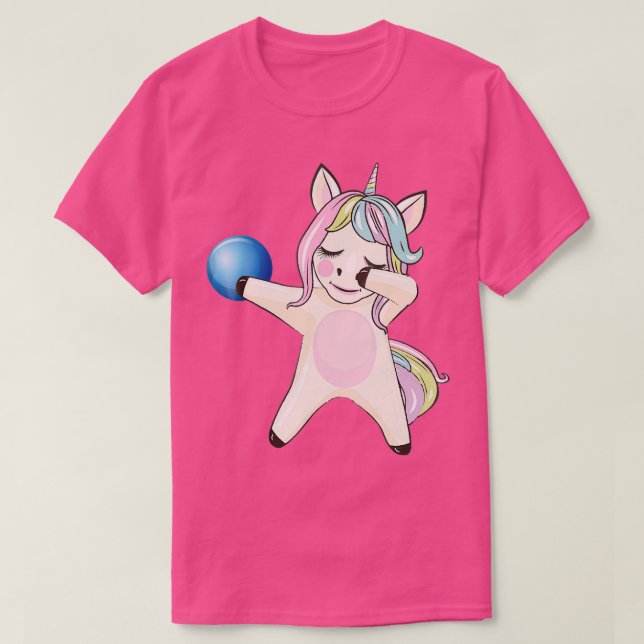 Camiseta Dabbing Unicorn Boliche Who Love T (Frente do Design)