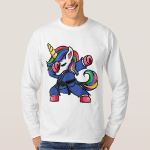 Camiseta Dabbing Unicorn brasileiro Jiu Jitsu Mãe Tee BJJ W