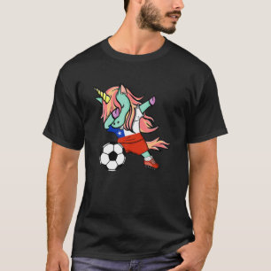 Camiseta Dabbing Unicorn Chile Soccer Fans Jersey Chileno F