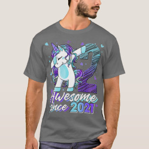 Camiseta Dabbing Unicorn dá segundo aniversário Gir