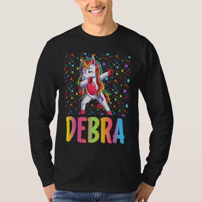 Camiseta Dabbing Unicorn Debra (Frente)