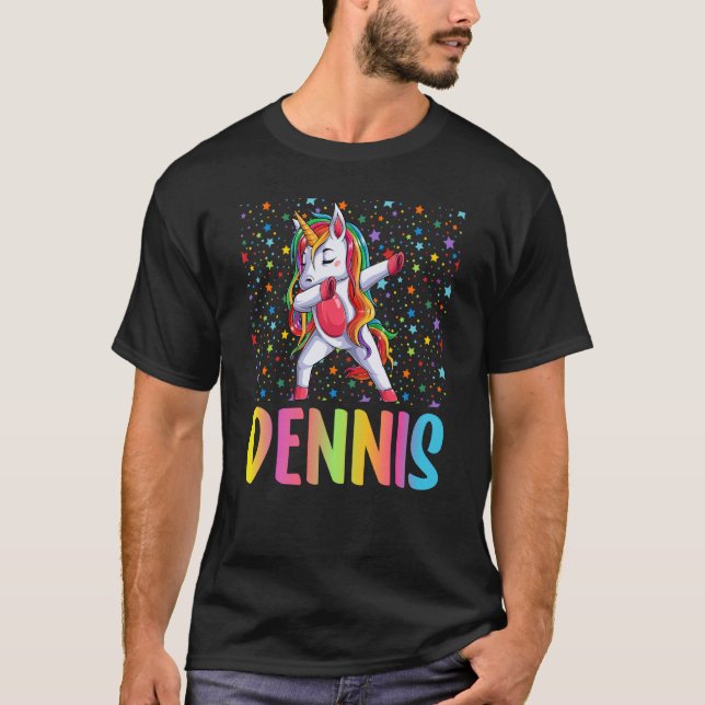 Camiseta Dabbing Unicorn Dennis (Frente)