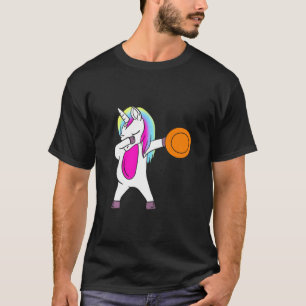 Camiseta Dabbing Unicorn Disk Golf Player Lover Esportivo