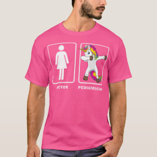 Camiseta Dabbing Unicorn Doutor Vs Pediatra Shirt Médico