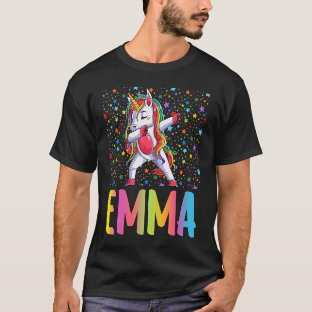 Camiseta Dabbing Unicorn Emma (Frente)