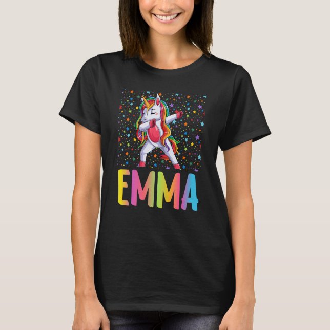 Camiseta Dabbing Unicorn Emma (Frente)