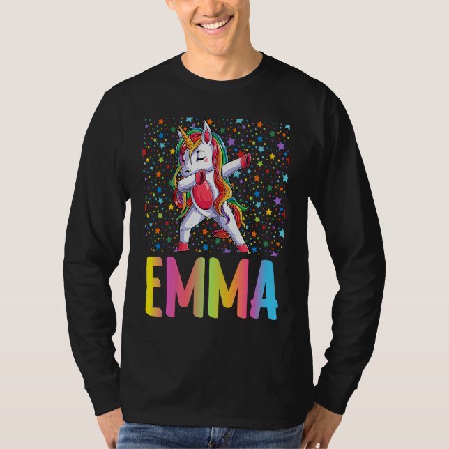 Camiseta Dabbing Unicorn Emma (Frente)