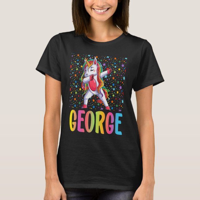 Camiseta Dabbing Unicorn George (Frente)