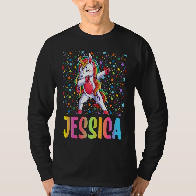 Camiseta Dabbing Unicorn Jessica (Frente)