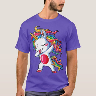 Camiseta Dabbing Unicorn Kids Girls Boys Rainbow Squad Cute